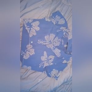 Sarah cameron purple hibiscus top